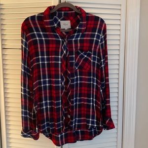 Rails Flannel Hunter Navy Red Blue size S